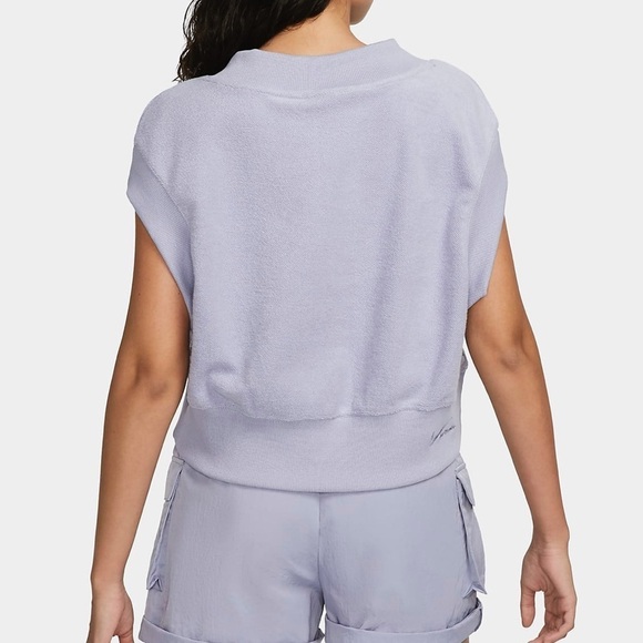 NWT Nike Sportswear Collection Reverse French Terry Vest Purple - Picture 4 of 9